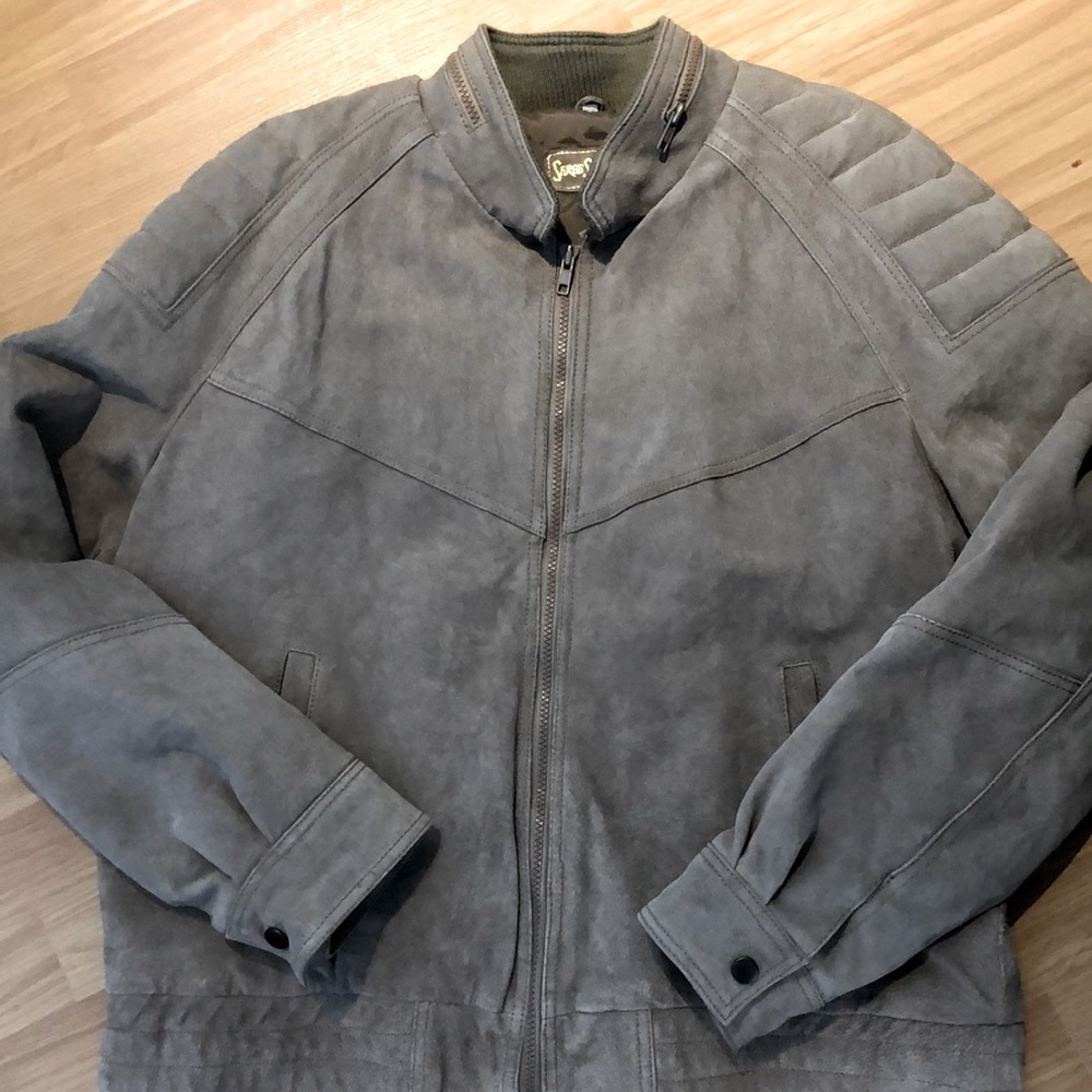 Serge Saint ynes leather coat vintage very rare L